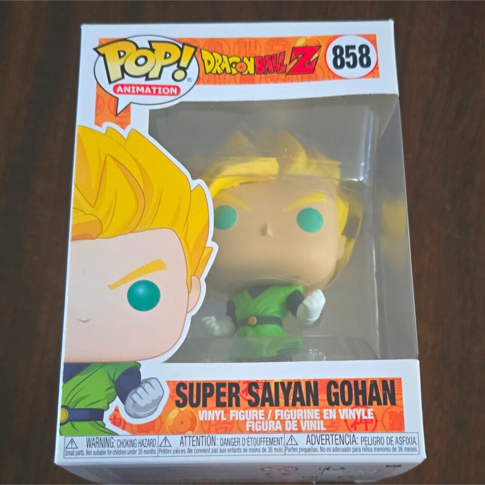 Funko Pop! Animation Dragon Ball Z Super Saiyan Gohan #858 Vinyl Figure Boxed